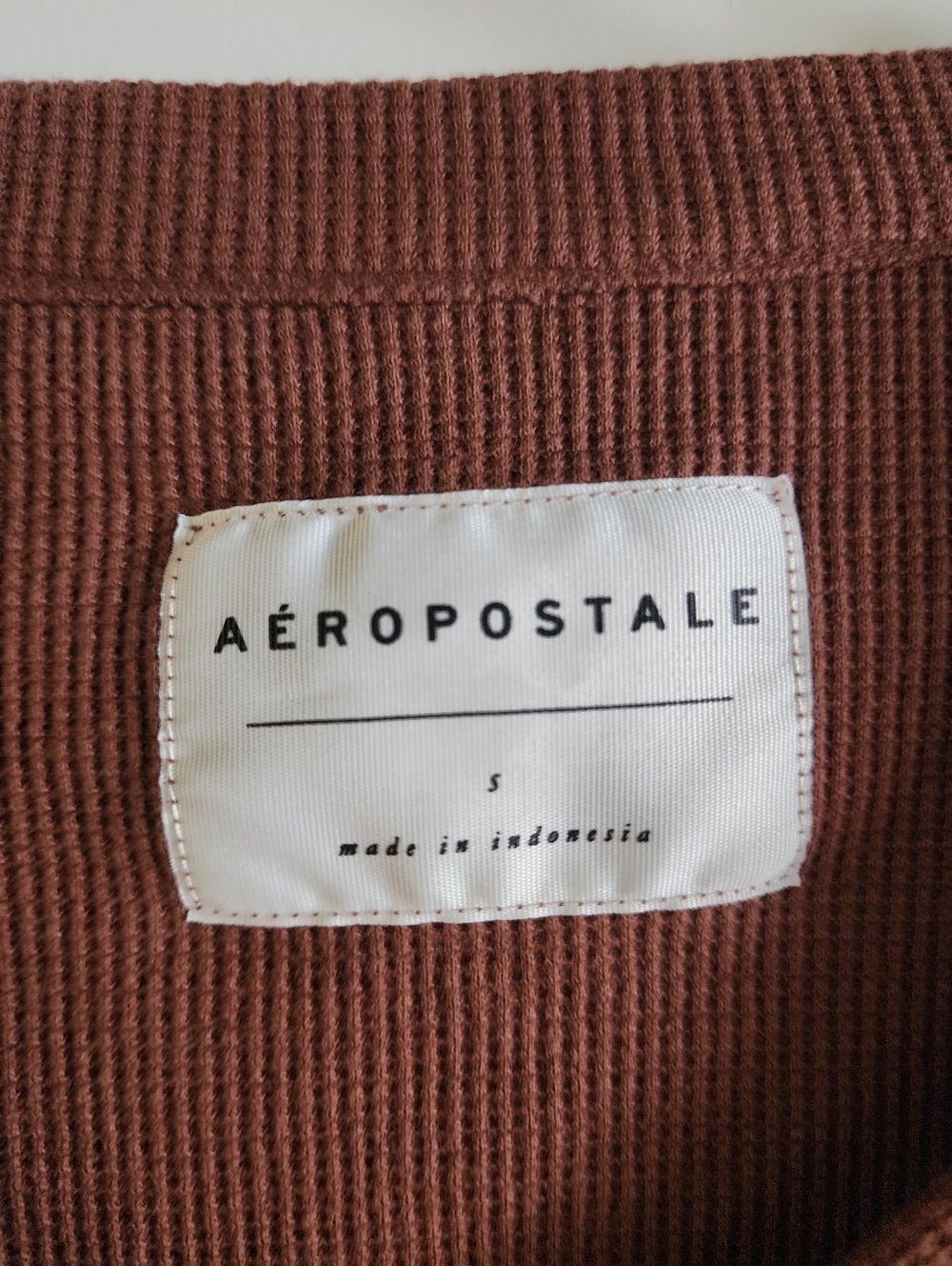 Aeropostale Brown Crop Button Up Cardigan - Picture 2 of 7